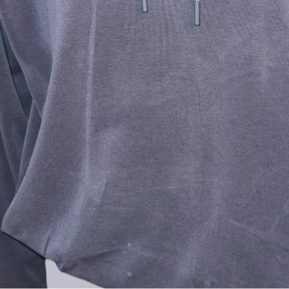 Athleta women’s‎ bubble hem cropped hoodie blue size small - Picture 3 of 9